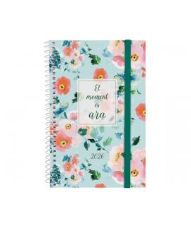 Finocam Design Collection Agenda de Espiral en Catalan - Anual 2026 - Tapa Ligera - Formato E5 - 124x14x181mm - Semana Vista Hor