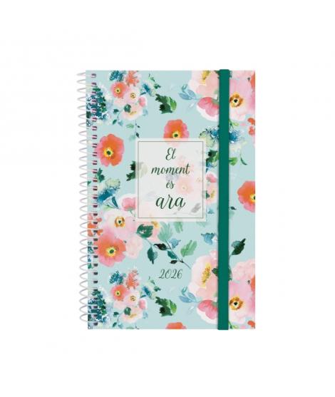 Finocam Design Collection Agenda de Espiral en Catalan - Anual 2026 - Tapa Ligera - Formato E5 - 124x14x181mm - Semana Vista Hor