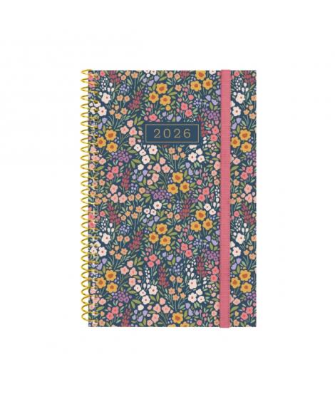 Finocam Design Collection Agenda de Espiral en Catalan - Anual 2026 - Tapa Ligera - Formato E5 - 124x14x181mm - Semana Vista Hor
