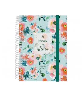 Finocam Design Collection Agenda de Espiral - Anual 2026 - Tapa Ligera - Formato E10 - 172x29x212mm - 1 Dia por Pagina - Tematic