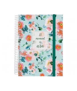 Finocam Design Collection Agenda de Espiral en Catalan - Anual 2026 - Tapa Ligera - Formato E10 - 172x29x212mm - 1 Dia por Pagin