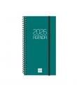 Finocam Opaque Agenda de Espiral en Catalan - Anual 2026 - Tapa Ligera - Cierre con Goma Elastica - Formato E9 - 100x14x171mm - 