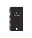 Finocam Opaque Agenda de Espiral en Catalan - Anual 2026 - Tapa Ligera - Cierre con Goma Elastica - Formato E9 - 100x14x171mm - 