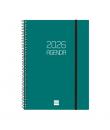 Finocam Opaque Agenda de Espiral en Catalan - Anual 2026 - Tapa Ligera - Cierre con Goma Elastica - Formato E10 - 217x14x297mm -