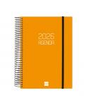 Finocam Opaque Agenda de Espiral en Catalan - Anual 2026 - Tapa Ligera - Cierre con Goma Elastica - Formato E10 - 175x29x212mm -