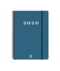 Finocam My Agenda de Espiral - Anual 2026 - Tapa Dura Antirayaduras - Formato E10 - 171x9x212mm - Semana Vista Horizontal - Colo