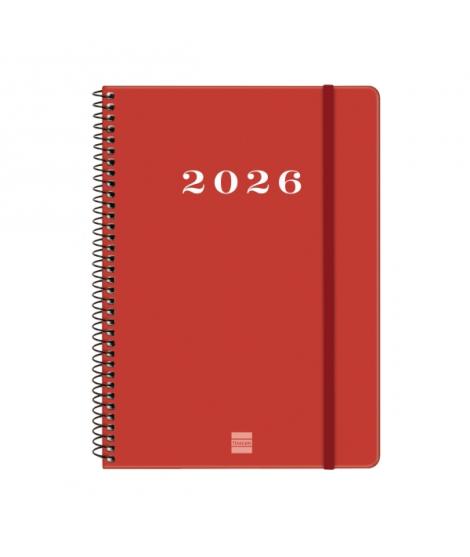Finocam My Agenda de Espiral en Catalan - Anual 2026 - Tapa Dura Antirayaduras - Formato E10 - 171x9x212mm - Semana Vista Horizo