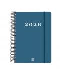 Finocam My Agenda de Espiral en Catalan - Anual 2026 - Tapa Dura Antirayaduras - Formato E10 - 185x20x212mm - 1 Dia por Pagina -