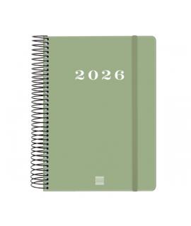 Finocam My Agenda de Espiral en Catalan - Anual 2026 - Tapa Dura Antirayaduras - Formato E10 - 185x20x212mm - 1 Dia por Pagina -