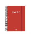 Finocam My Agenda de Espiral en Catalan - Anual 2026 - Tapa Dura Antirayaduras - Formato E10 - 185x20x212mm - 1 Dia por Pagina -