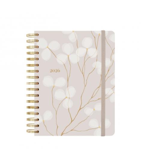 Finocam Optimal Agenda de Espiral Internacional - Anual 2026 - Planificador - Cierre de Goma - Formato 1/4 - 155x215mm - Semana 