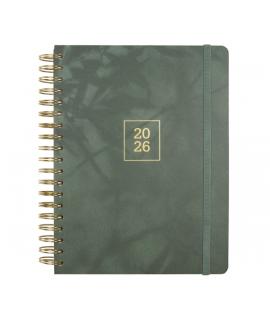 Finocam Optimal Agenda de Espiral Internacional - Anual 2026 - Planificador - Cierre de Goma - Formato B5 - 176x250mm - Semana V