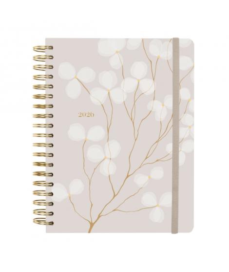 Finocam Optimal Agenda de Espiral Internacional - Anual 2026 - Planificador - Cierre de Goma - Formato B5 - 176x250mm - 1 Dia po