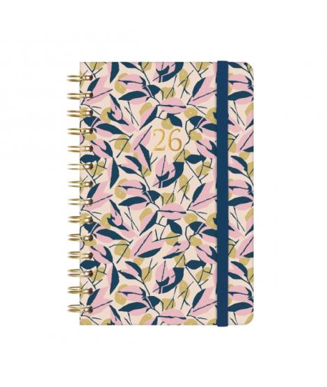 Finocam You Agenda de Espiral en Catalan - Anual 2026 - Planificador - Cierre de Goma - Formato E5 - 131x19x190mm - Semana Vista