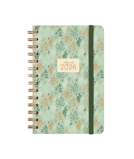 Finocam You Agenda de Espiral en Catalan - Anual 2026 - Planificador - Cierre de Goma - Formato E5 - 131x19x190mm - Semana Vista