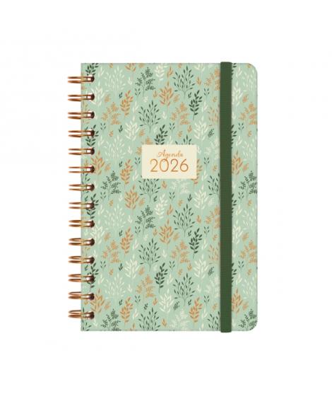 Finocam You Agenda de Espiral en Catalan - Anual 2026 - Planificador - Cierre de Goma - Formato E5 - 131x19x190mm - Semana Vista