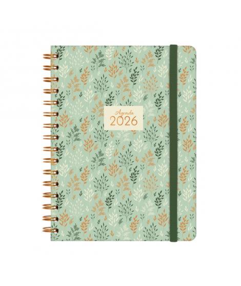 Finocam You Agenda de Espiral - Anual 2026 - Planificador - Cierre de Goma - Formato E10 - 172x19x220mm - Semana Vista Horizonta