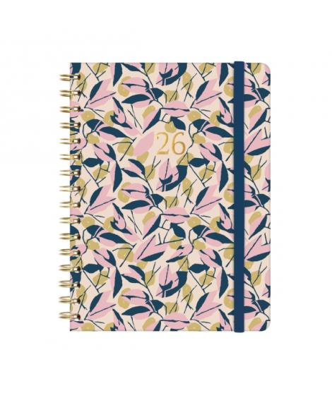 Finocam You Agenda de Espiral en Catalan - Anual 2026 - Planificador - Cierre de Goma - Formato E10 - 172x19x220mm - Semana Vist