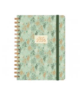 Finocam You Agenda de Espiral en Catalan - Anual 2026 - Planificador - Cierre de Goma - Formato E10 - 172x19x220mm - Semana Vist