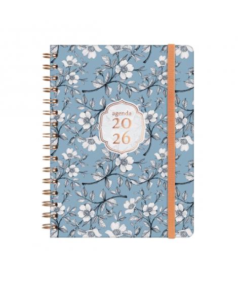 Finocam You Agenda de Espiral en Catalan - Anual 2026 - Planificador - Cierre de Goma - Formato E10 - 172x19x220mm - Semana Vist