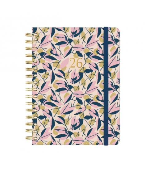 Finocam You Agenda de Espiral - Anual 2026 - Planificador - Cierre de Goma - Formato E10 - 180x30x220mm - 1 Dia por Pagina - Tem