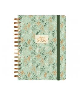 Finocam You Agenda de Espiral - Anual 2026 - Planificador - Cierre de Goma - Formato E10 - 180x30x220mm - 1 Dia por Pagina - Tem