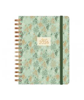 Finocam You Agenda de Espiral en Catalan - Anual 2026 - Planificador - Cierre de Goma - Formato E10 - 180x30x220mm - 1 Dia por P