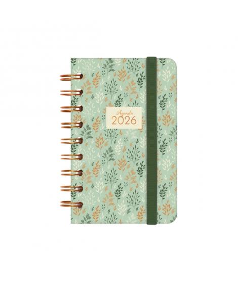 Finocam You Agenda de Espiral - Anual 2026 - Planificador - Cierre de Goma - Formato E3 - 93x19x135mm - Semana Vista Horizontal 