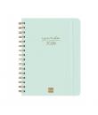 Finocam Alma Agenda - Anual 2026 - con Espiral - Formato E10 - 172x19x220mm - Semana Vista Horizontal - Color Menta