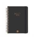 Finocam Alma Agenda - Anual 2026 - con Espiral - Formato E10 - 180x30x220mm - 1 Dia por Pagina - Color Negro