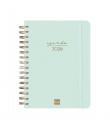 Finocam Alma Agenda - Anual 2026 - con Espiral - Formato E10 - 180x30x220mm - 1 Dia por Pagina - Color Menta