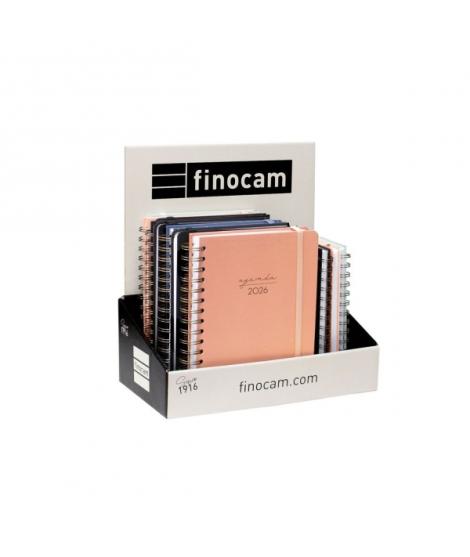 Finocam Alma Pack de 12 Agendas Surtidas en Catalan - Anual 2026 - con Espiral - Color Surtidos