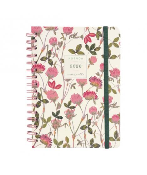 Finocam Moniquilla Agenda - Anual 2026 - Planificador - Cierre de Goma - Formato E10 - 155X212mm - Semana Vista Horizontal - Tem