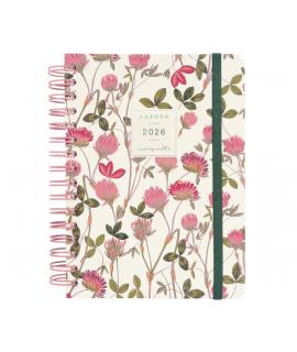 Finocam Moniquilla Agenda de Espiral - Anual 2026 - Planificador - Cierre de Goma - Formato E10 - 155X212mm - 1 Dia por Pagina -