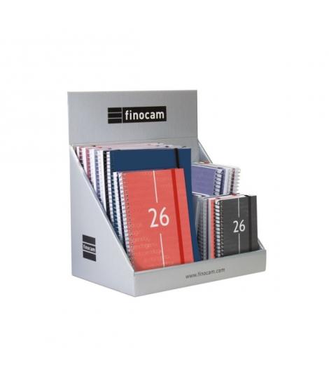 Finocam Pack de 25 Agendas Surtidas - Anual 2026 - Semana Vista - Color Surtidos