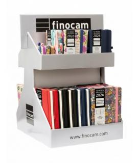 Finocam Minimal Design Expositor Giratorio con 55 Agendas Minimal Surtidas en Catalan - Anual 2026 - Color Surtidos