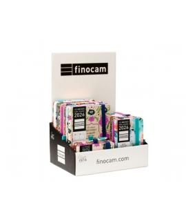 Finocam Minimal Design Expositor con 15 Agendas - Anual 2026 - Color Surtidos