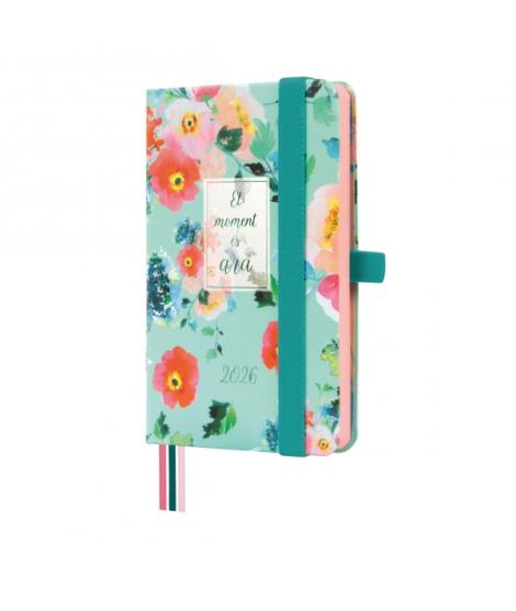 Finocam Minimal Design Agenda en Catalan - Anual 2026 - Tapa Dura - Cierre con Goma Elastica - Formato M2 - 86x15x132mm - Semana