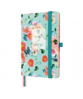 Finocam Minimal Design Agenda - Anual 2026 - Tapa Dura - Cierre con Goma Elastica - Formato M4 - 124x15x174mm - Semana Vista Hor