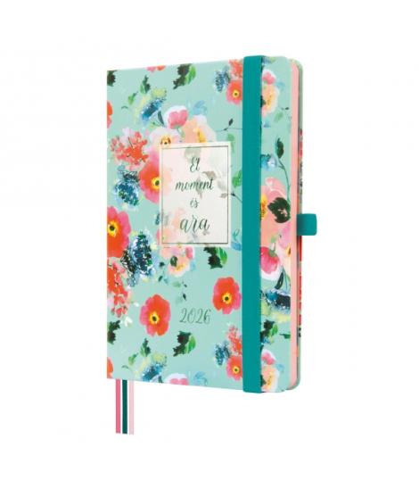 Finocam Minimal Design Agenda en Catalan - Anual 2026 - Tapa Dura - Cierre con Goma Elastica - Formato M4 - 124x15x174mm - Seman