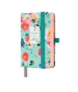 Finocam Minimal Design Agenda - Anual 2026 - Tapa Dura - Cierre con Goma Elastica - Formato M2 - 86x25x132mm - 1 Dia por Pagina 