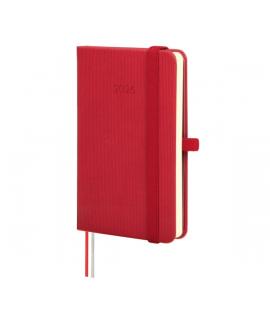 Finocam Minimal Textura Agenda - Anual 2026 - Tapa Dura - Cierre con Goma Elastica - Formato M2 - 86x17x132mm - Semana Vista Hor