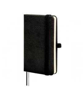 Finocam Minimal Textura Agenda - Anual 2026 - Tapa Dura - Cierre con Goma Elastica - Formato M2 - 86x17x132mm - Semana Vista Hor