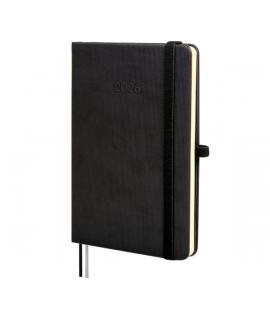 Finocam Minimal Textura Agenda - Anual 2026 - Tapa Dura - Cierre con Goma Elastica - Formato M4 - 124x16x174mm - Semana Vista Ho