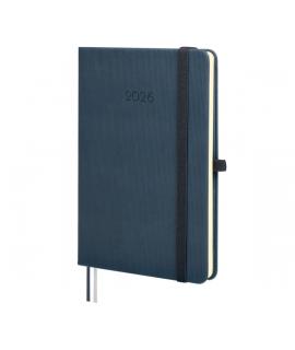 Finocam Minimal Textura Agenda en Catalan - Anual 2026 - Tapa Dura - Cierre con Goma Elastica - Formato M4 - 124x16x174mm - Sema