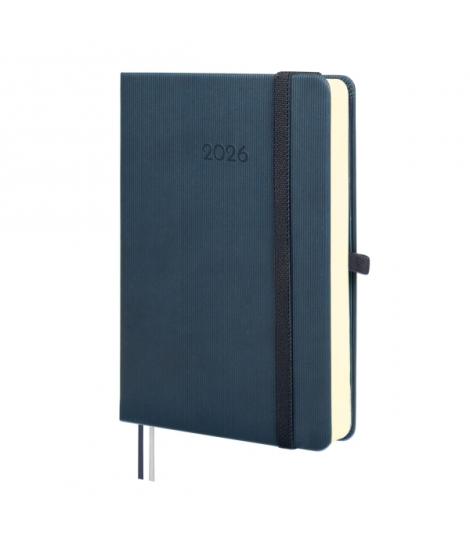 Finocam Minimal Textura Agenda - Anual 2026 - Tapa Dura - Cierre con Goma Elastica - Formato M4 - 124x27x174mm - 1 Dia por Pagin