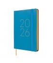 Finocam Flexi Lisa Agenda en Catalan - Anual 2026 - Tapa Blanda - Formato F4 - 120x13x172mm - Semana Vista Horizontal - Color Az