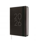Finocam Flexi Lisa Agenda en Catalan - Anual 2026 - Tapa Blanda - Formato F4 - 120x23x172mm - 1 Dia por Pagina - Color Negro