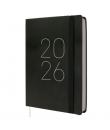 Finocam Flexi Lisa Agenda en Catalan - Anual 2026 - Tapa Blanda - Formato FA5 - 151x23x214mm - 1 Dia por Pagina - Color Negro