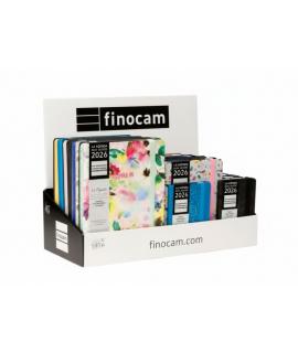 Finocam Minimal Design Expositor con 22 Agendas Minimal Surtidas Agendas Minimal Surtidas - Anual 2026 - Color Surtidos